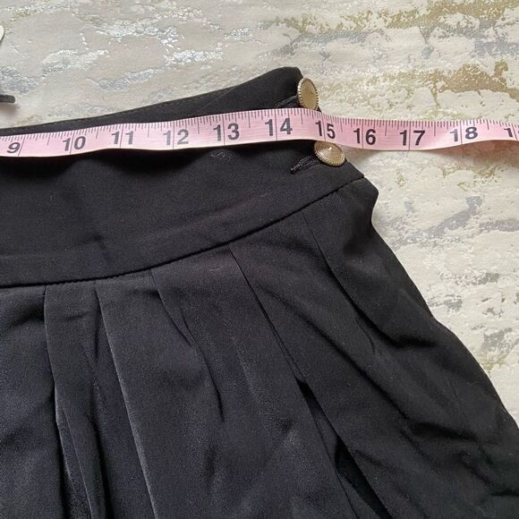 NWT Black Pleated Tennis Mini Skirt 90s Y2K - Picture 7 of 12